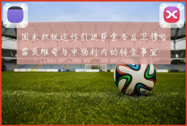 国米积极运作引进萨索洛后卫穆哈雷莫维奇与中场科内的转会事宜